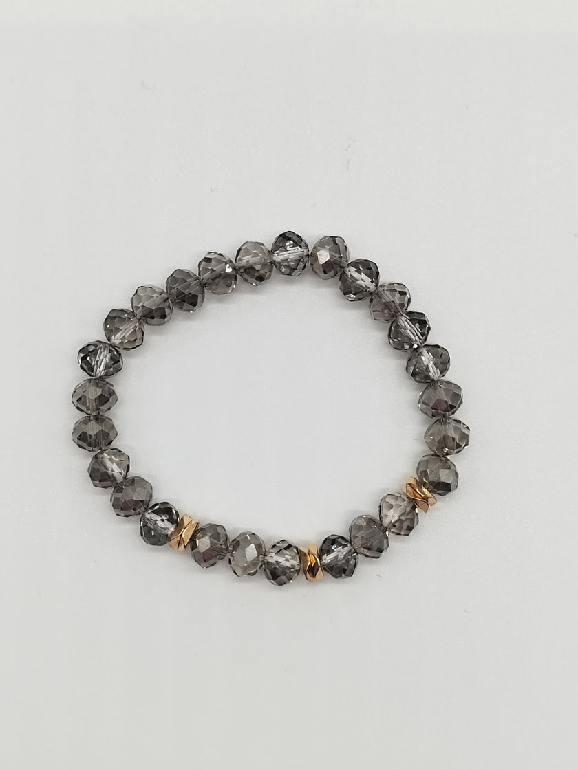 Armband Glasperlen von MOSHI in Grau Artikel 5723