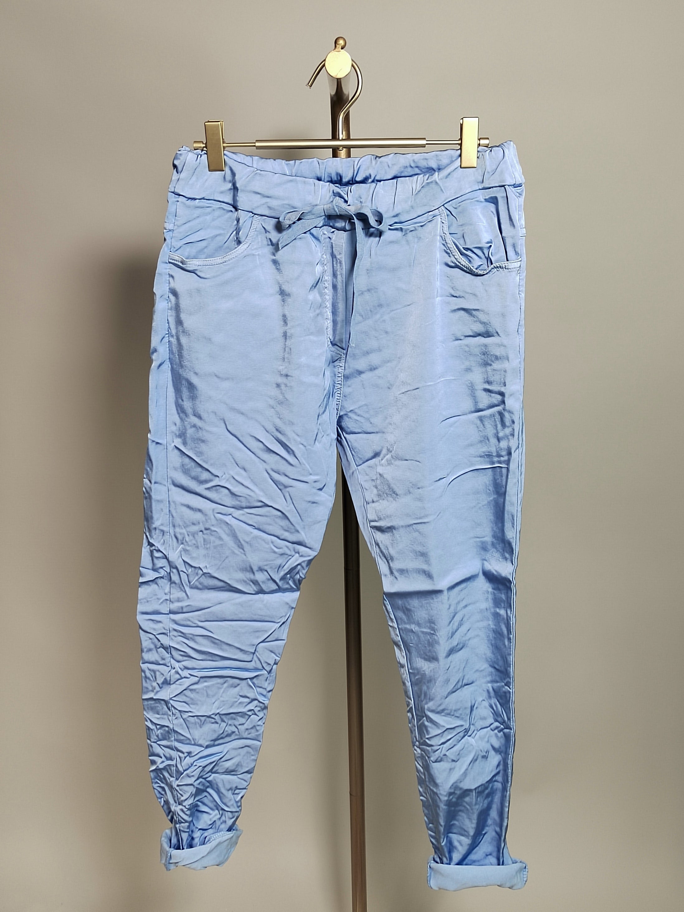 Jogpants Uni mit Schimmer-Effekt in versch. Farben Artikel 3712