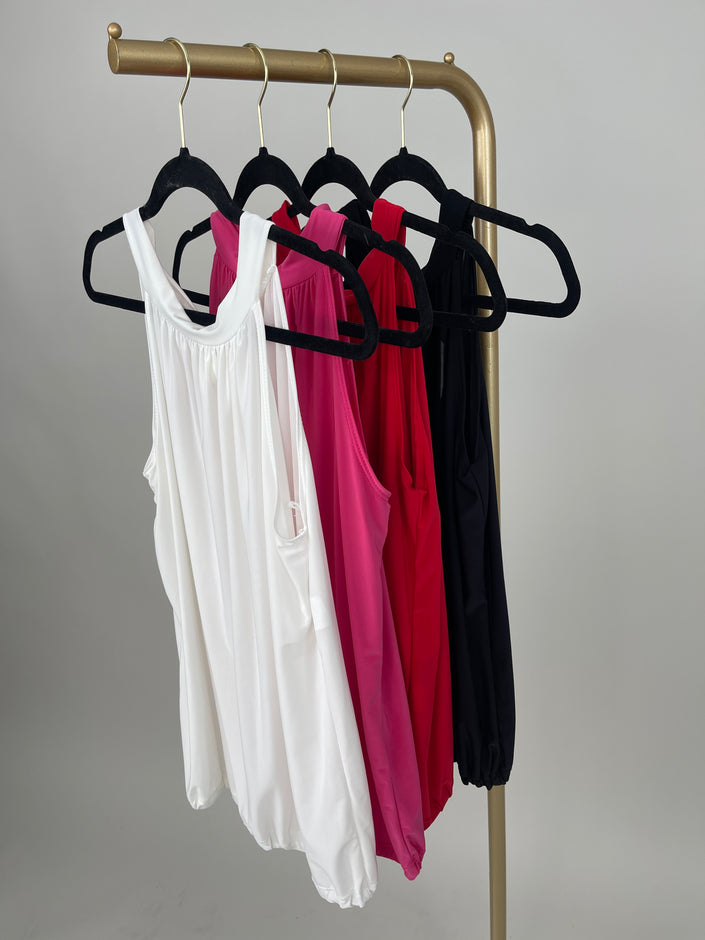 Neckholder Top Kofferstoff Uni in versch. Farben