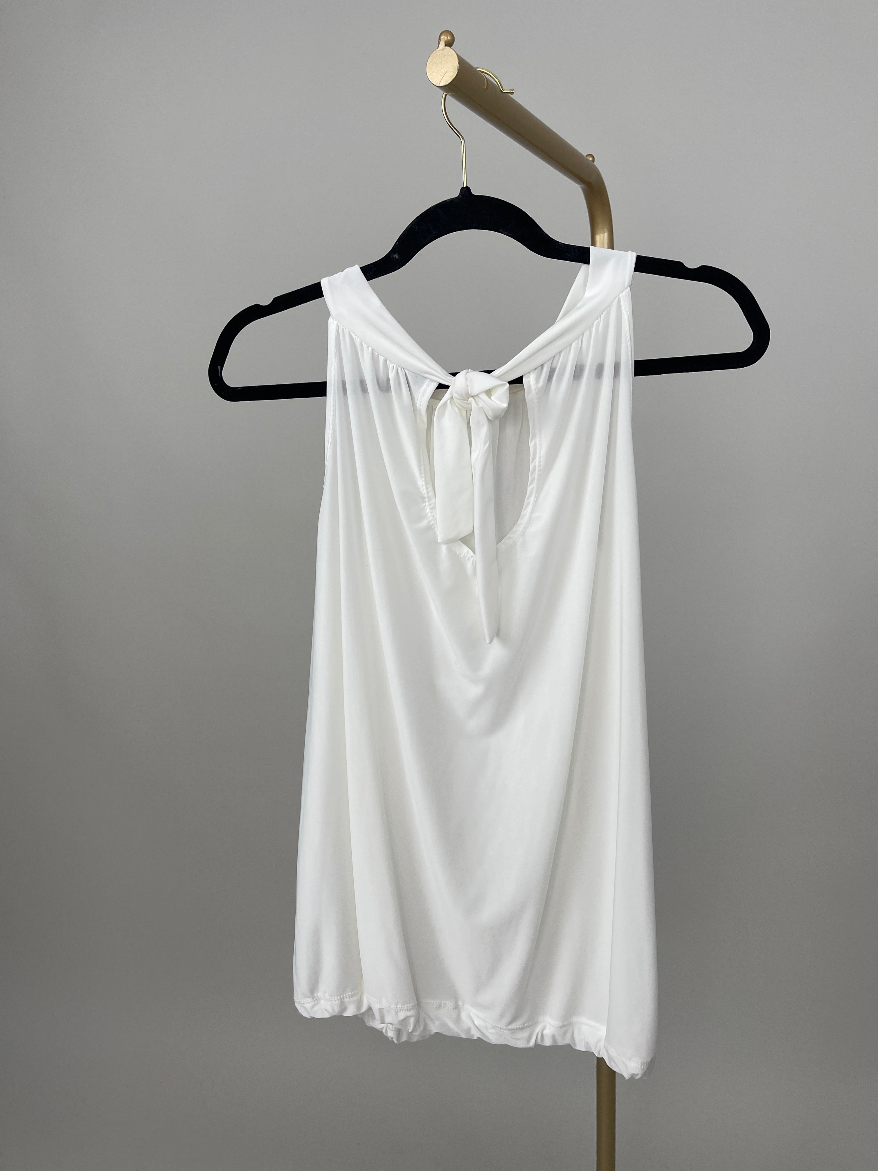 Neckholder Top Kofferstoff Uni in versch. Farben