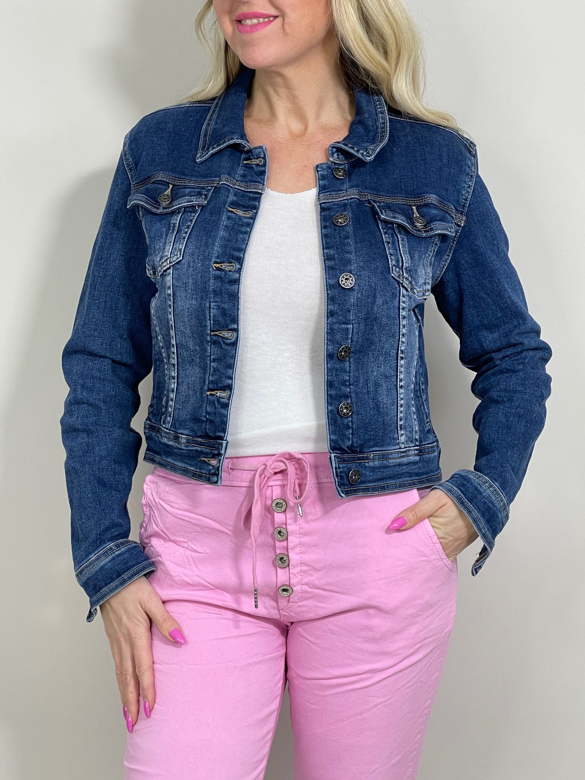 Jeansjacke Used Look