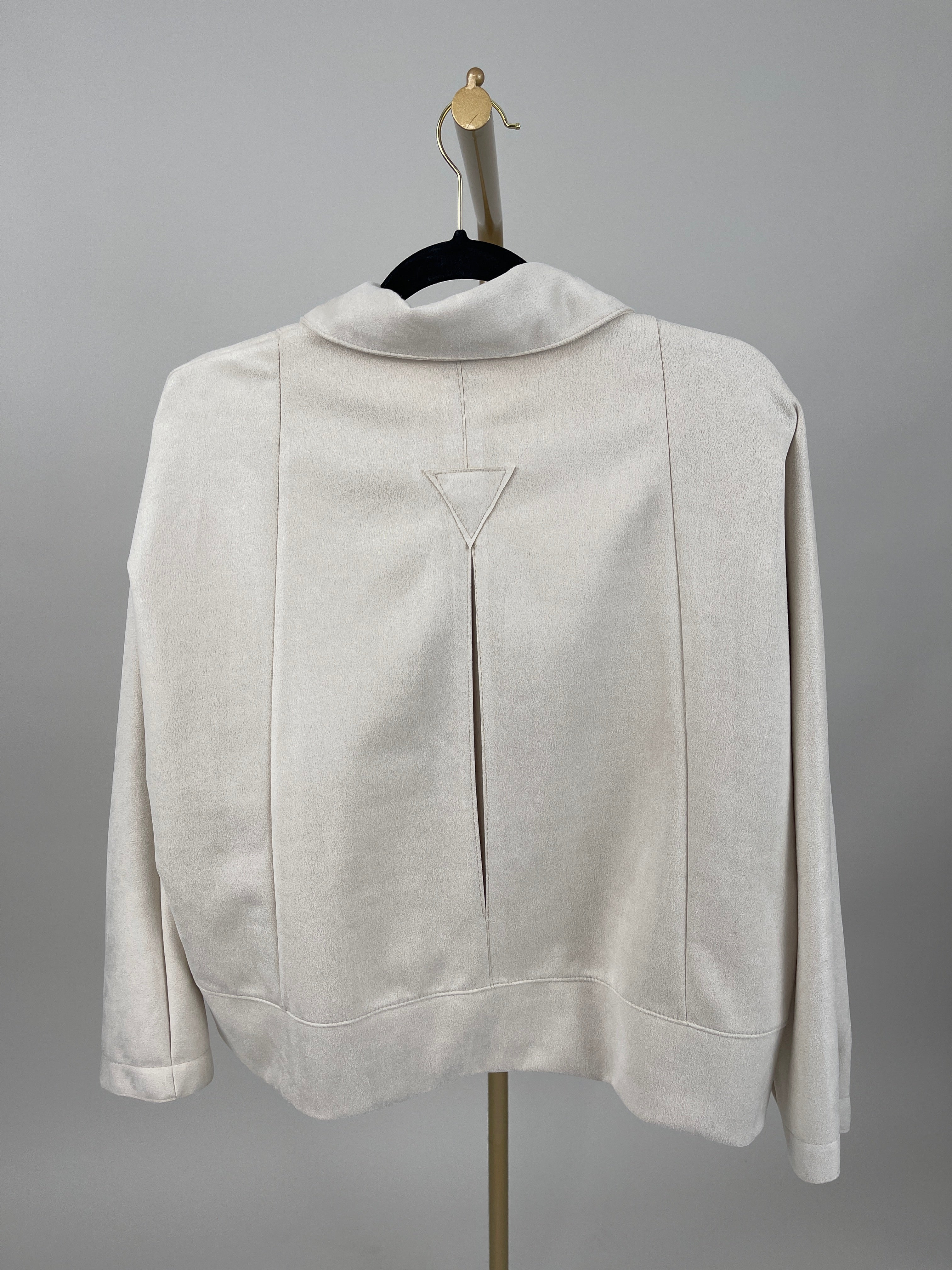 Jacke Velours in Beige