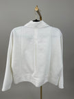 Jacke Velours in Offwhite