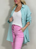 Musselin Bluse Uni in versch. Farben Artikel 5002