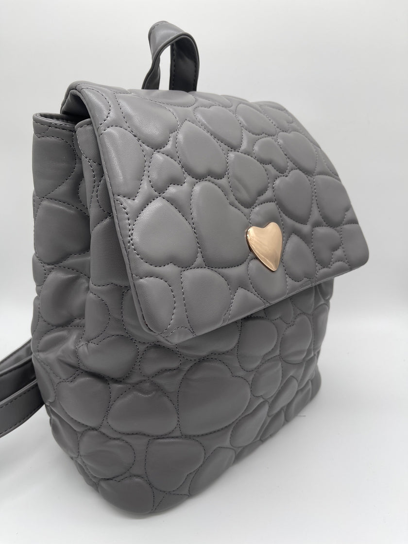 Rucksack Lederoptik Herzmuster in versch. Farben Artikel 5062