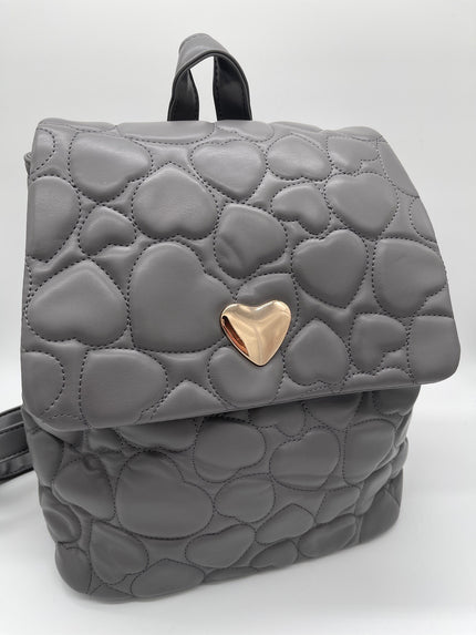 Rucksack Lederoptik Herzmuster in versch. Farben Artikel 5062