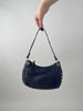 Tasche Echtleder mit Nieten in Marine