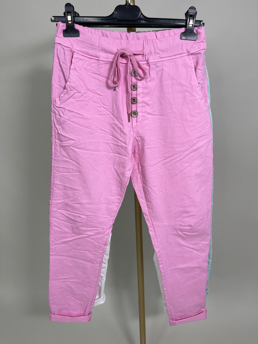 Jogpants mit Knopfleiste in versch. Farben Artikel 4086