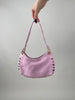 Tasche Echtleder mit Nieten in Rosa
