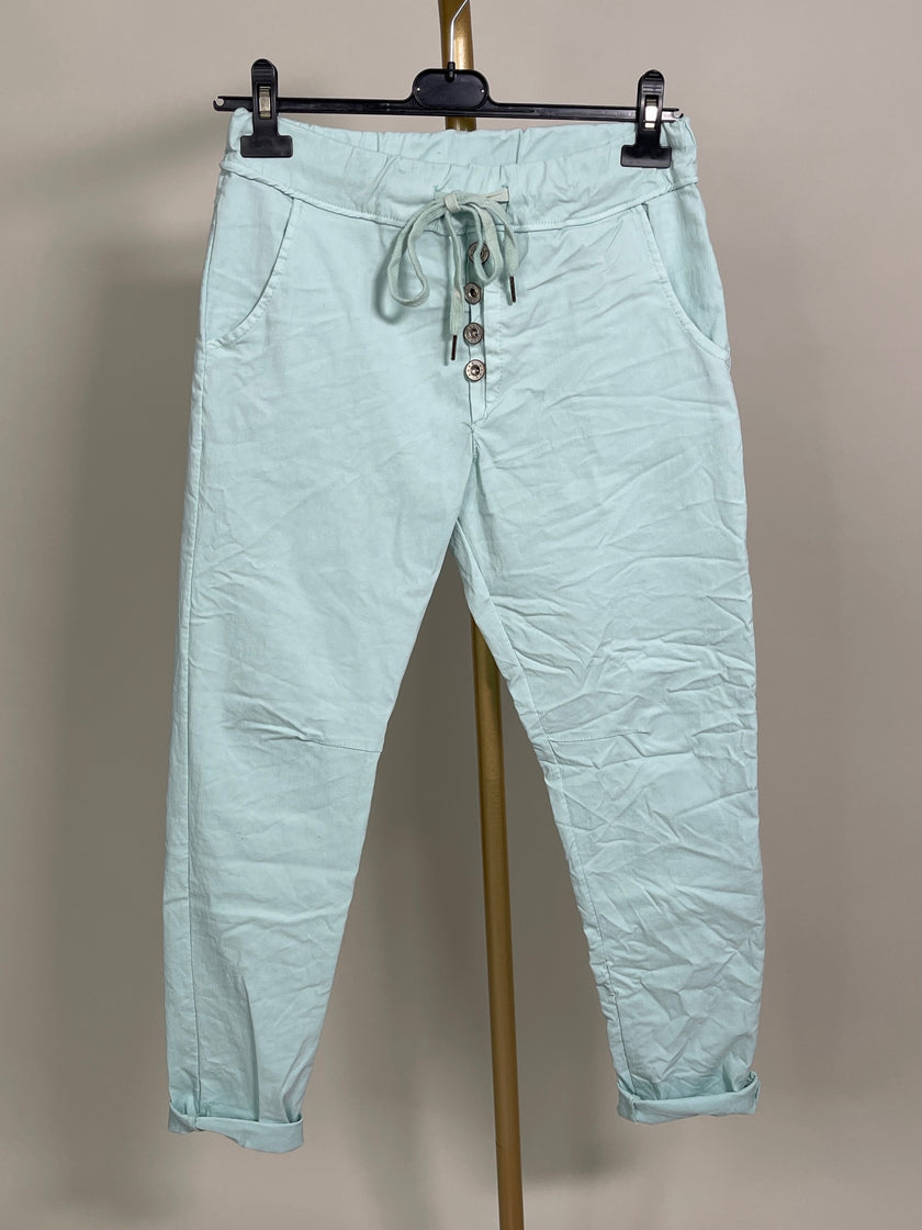 Jogpants mit Knopfleiste in versch. Farben Artikel 4086