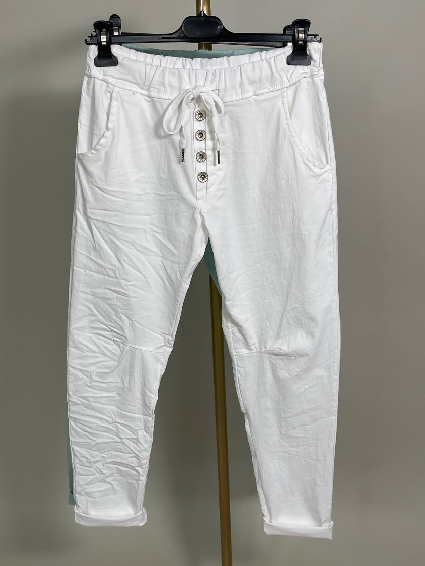 Jogpants mit Knopfleiste in versch. Farben Artikel 4086