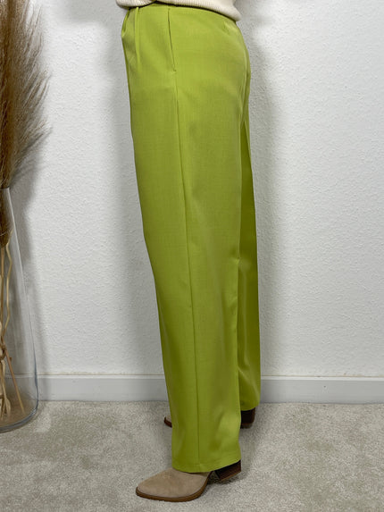 Marlenehose mit Bundfalte in Kiwi Artikel 3881