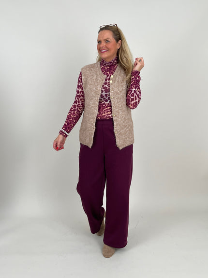 Marlene Sweathose in Pflaume Artikel 6563