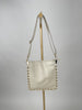 Tasche Echtleder mit Nieten in Beige