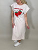 Shirtkleid mit Aufdruck in versch. Farben Artikel 5769