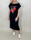 Shirtkleid mit Aufdruck in versch. Farben Artikel 5769