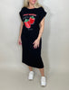 Shirtkleid mit Aufdruck in versch. Farben Artikel 5769