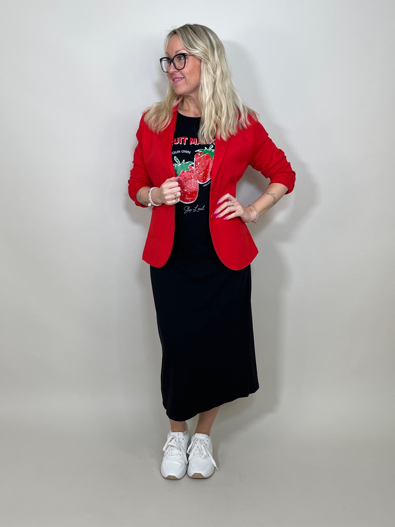 Shirtkleid mit Aufdruck in versch. Farben Artikel 5769