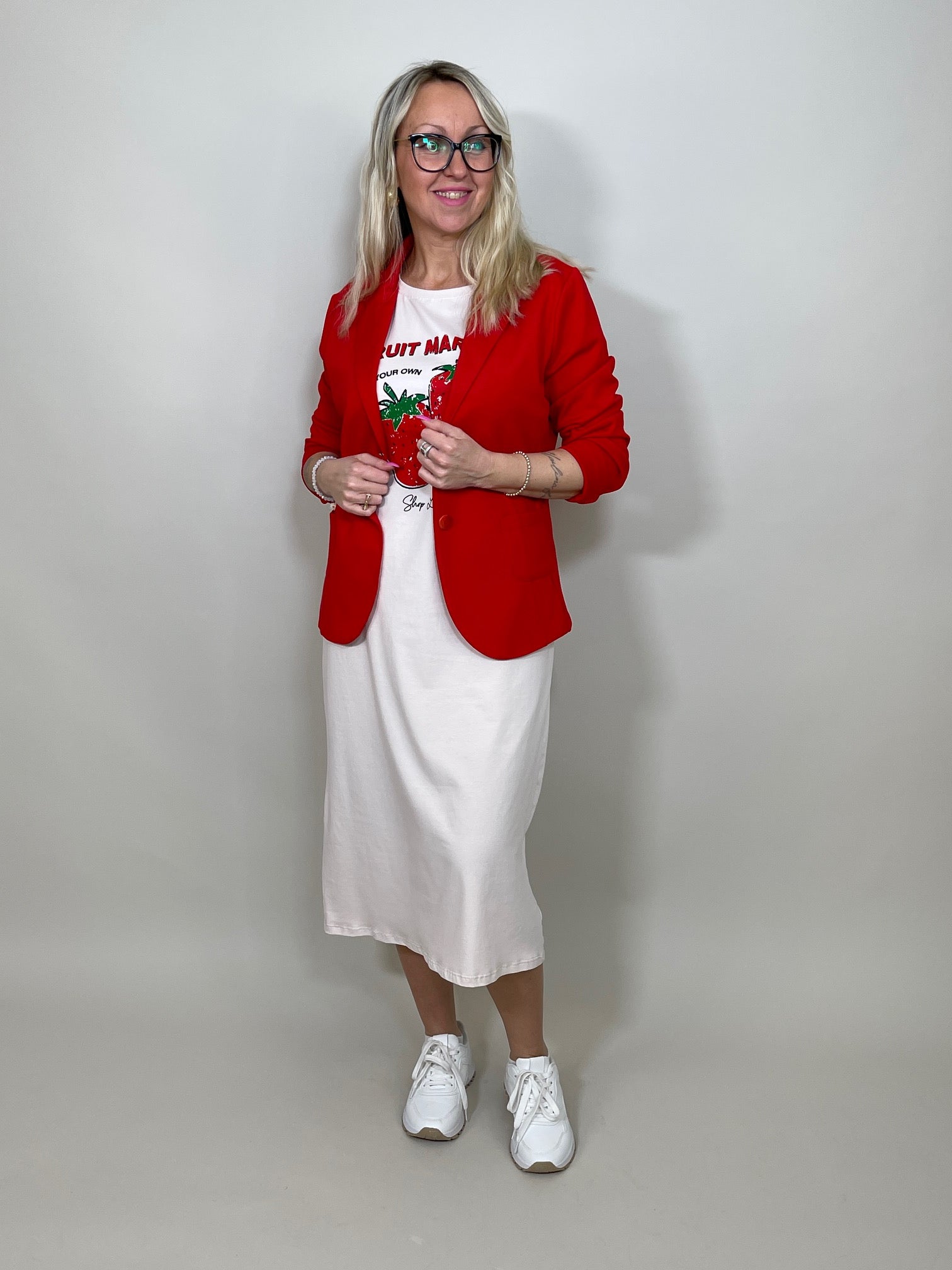 Shirtkleid mit Aufdruck in versch. Farben Artikel 5769