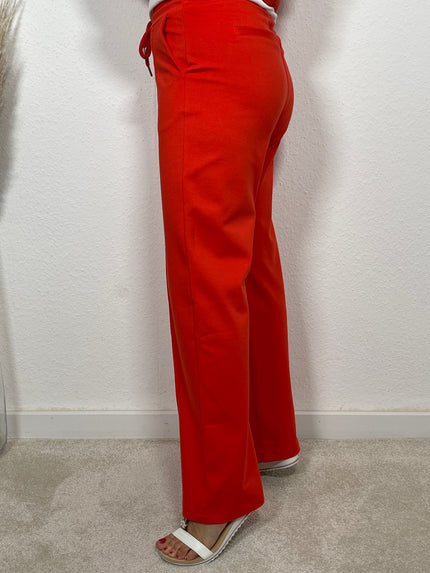 Palazzo-Hose mit Bügelfalte in Orange Artikel 3502