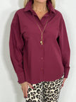 Bluse in Bordeaux Artikel 5446