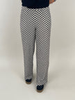 Marlene Hose Muster in Beige/Schwarz Artikel 6094