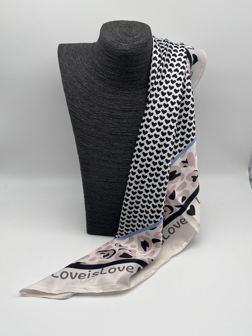 Tuch 70X70 Herzen Love