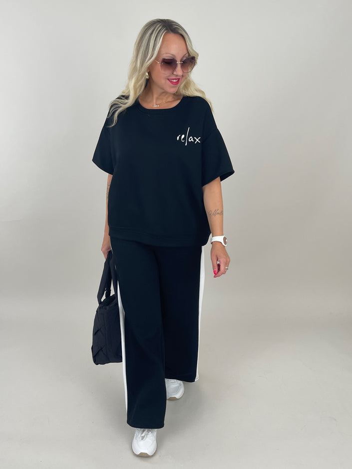 Sweat 2-Teiler in Schwarz Artikel 6152
