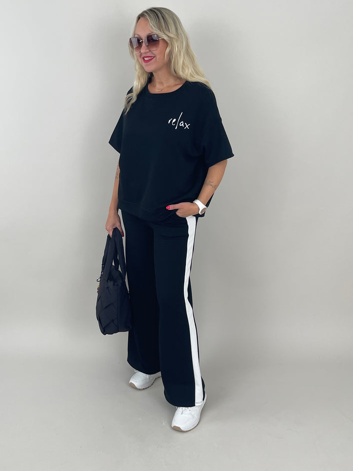 Sweat 2-Teiler in Schwarz Artikel 6152