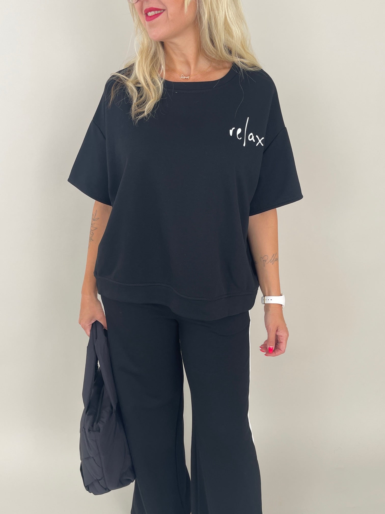 Sweat 2-Teiler in Schwarz Artikel 6152