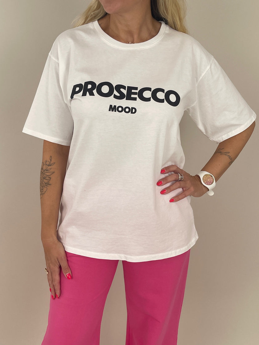 T-Shirt Prosecco Mood in Weiß Artikel 6211