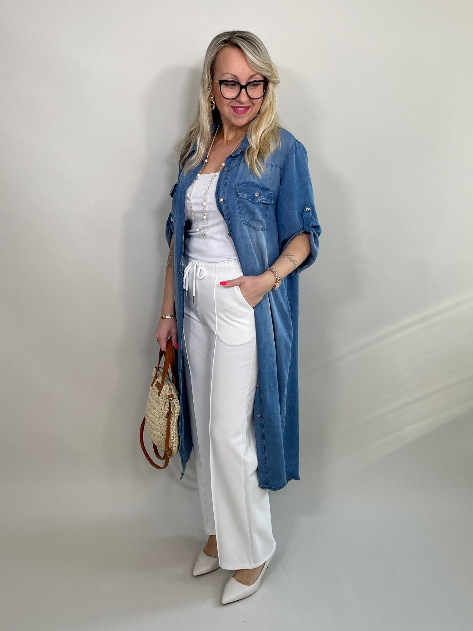 Kleid Maxi in Jeans-Optik Artikel 5797