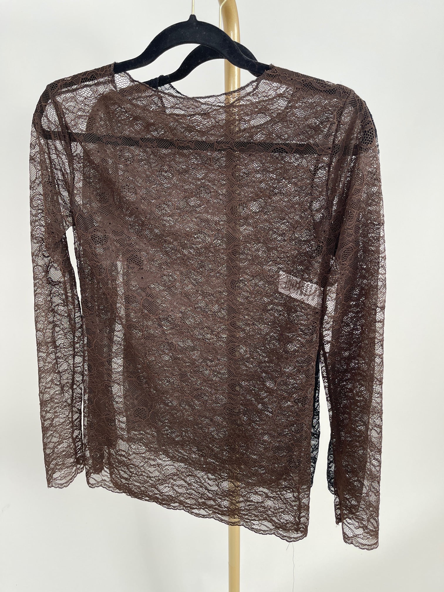 Langarmshirt aus Spitze in versch. Farben Art. 6559