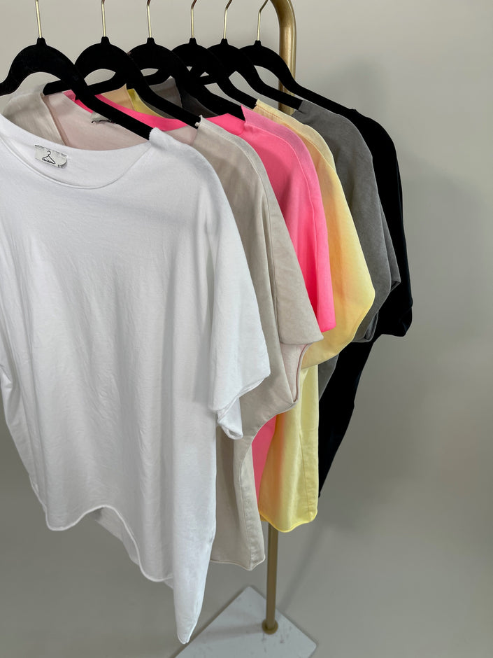T-Shirt Uni Gr. 38-44 in versch. Farben Artikel 5782