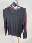 Langarmshirt Uni/Glitzer in versch. Farben Artikel 6548