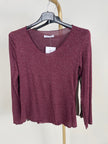 Langarmshirt Uni/Glitzer in versch. Farben Artikel 6548