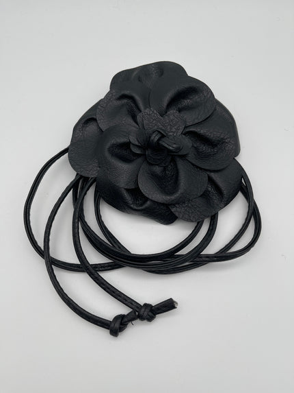 Taillengürtel Flower in Schwarz Artikel 6585