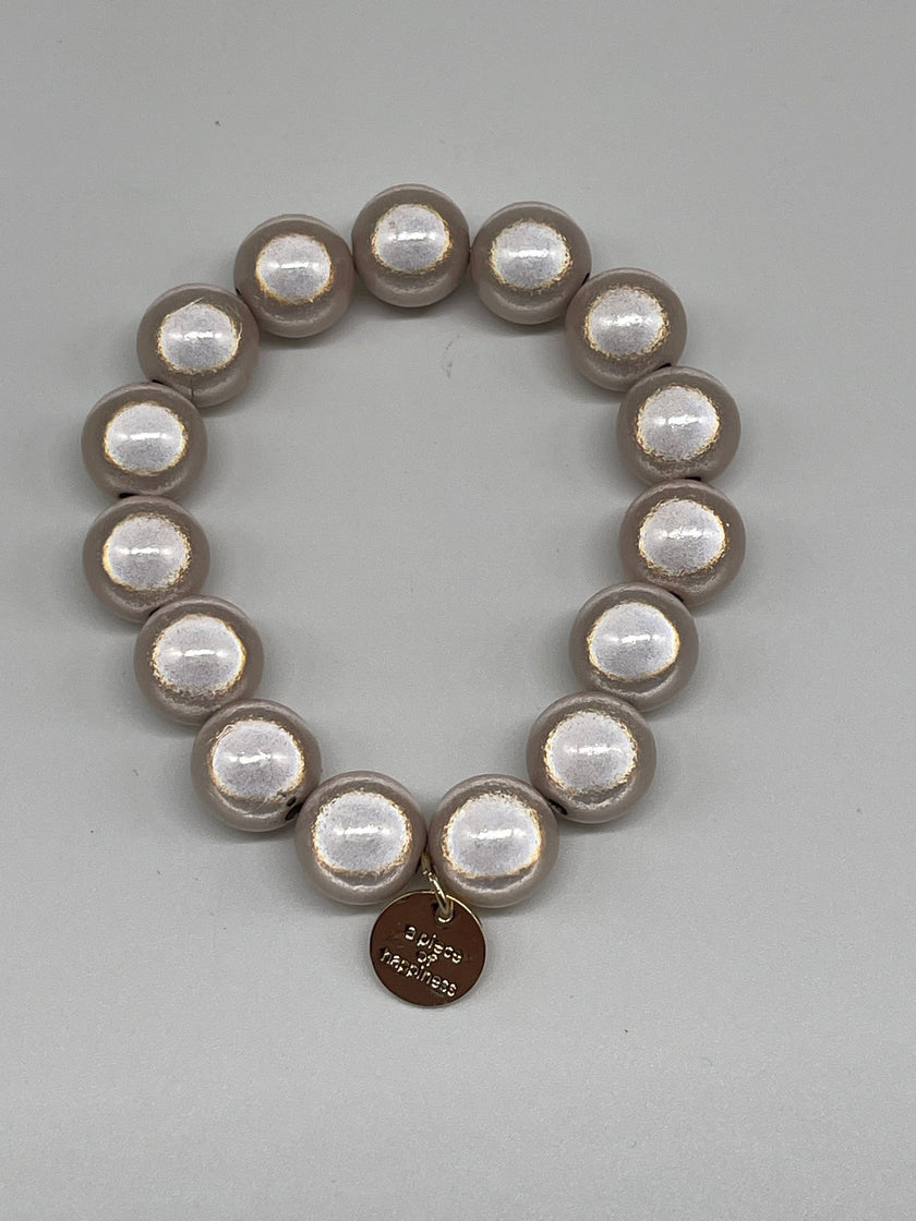 Armband Glasperlen in Beige Artikel 6223