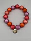Armband Glasperlen in Pink/Orange Artikel 6229