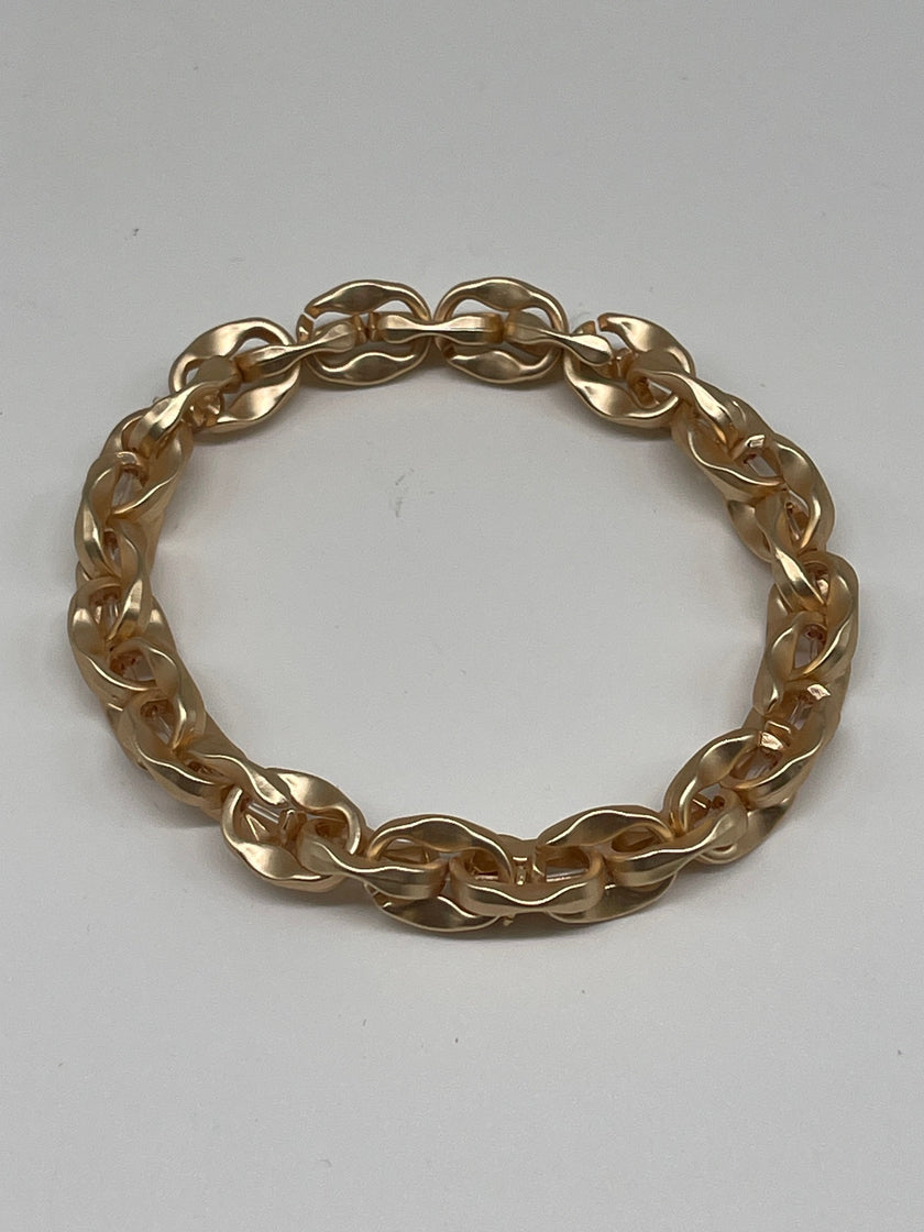 Armband goldfarbene größere Glieder Artikel 6236