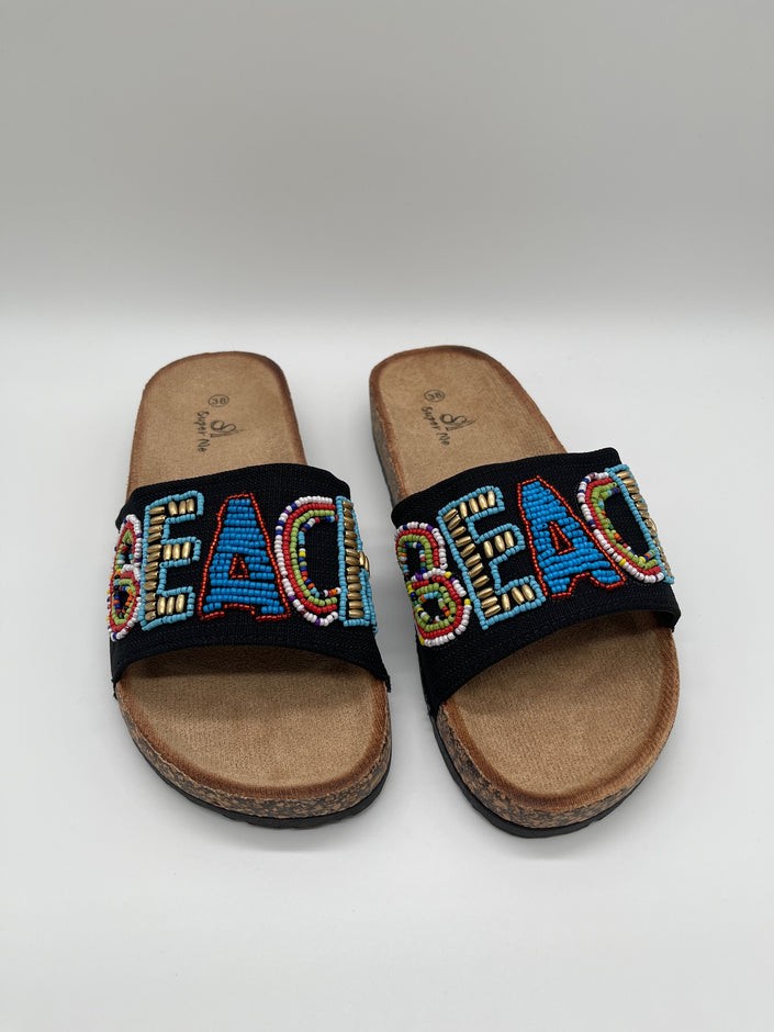 Pantolette Beach in Schwarz Artikel 5170