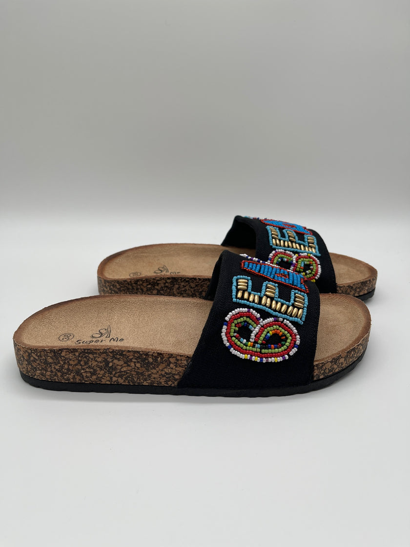 Pantolette Beach in Schwarz Artikel 5170