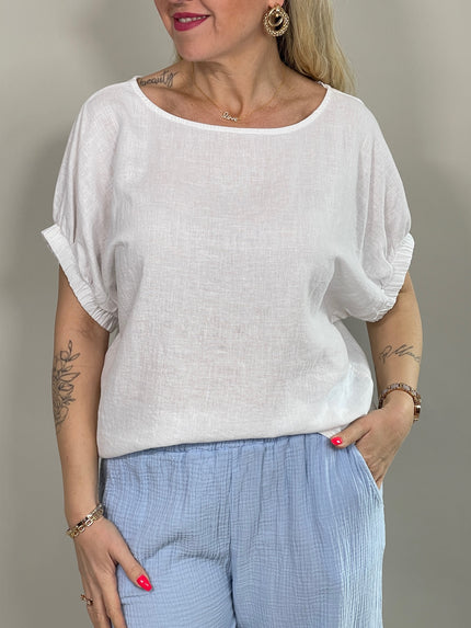 Blusenshirt Uni in versch. Farben Artikel 5784