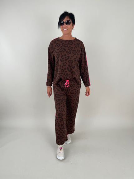 Sweatshirt Leo in Mokka Artikel 6240