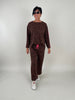 Sweatshirt Leo in Mokka Artikel 6240