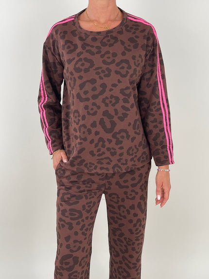 Sweatshirt Leo in Mokka Artikel 6240