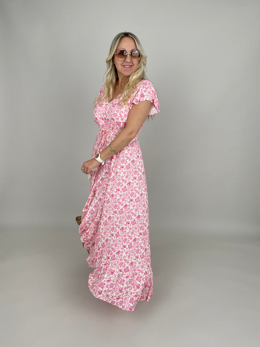 Kleid Flower in Rosa/Pink