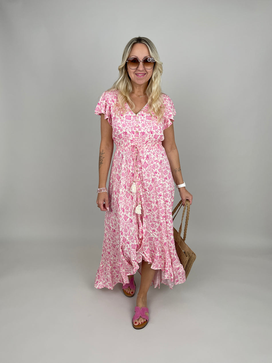 Kleid Flower in Rosa/Pink