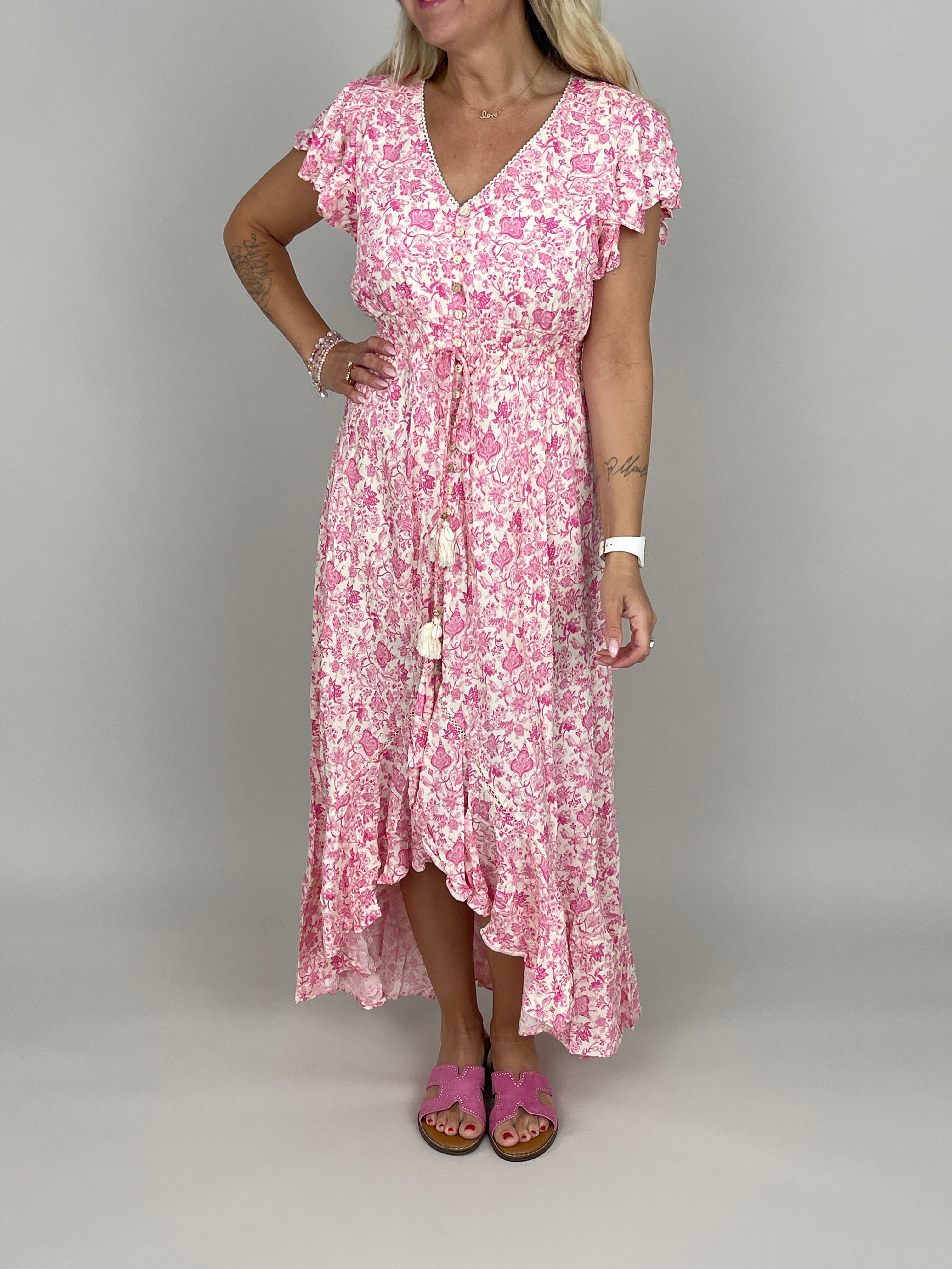 Kleid Flower in Rosa/Pink