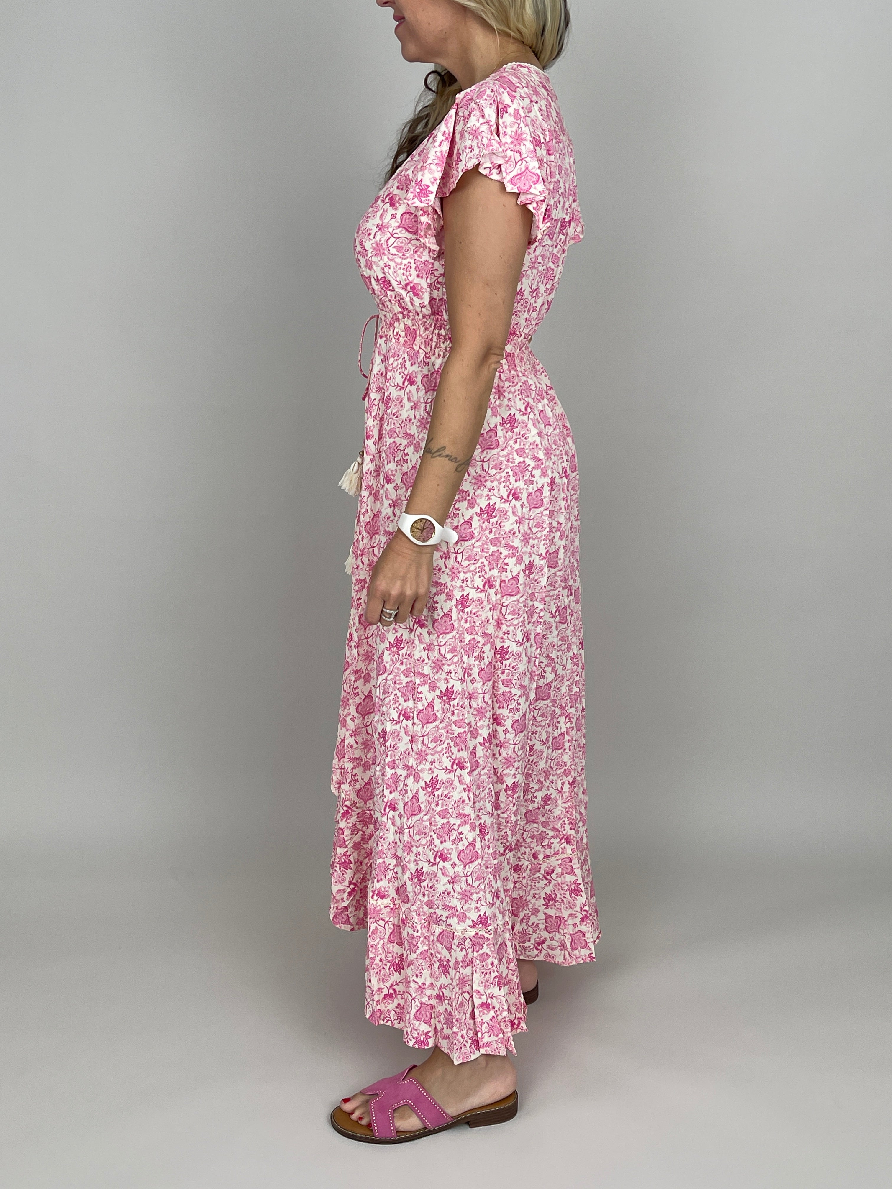 Kleid Flower in Rosa/Pink